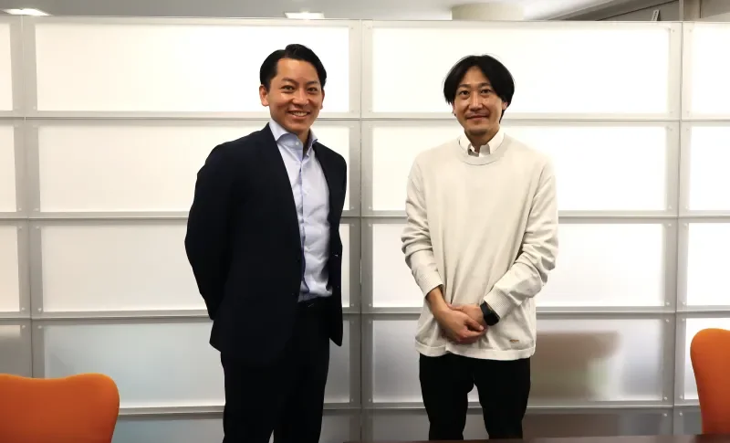 株式会社NEXT MANAGEMENT Holdings 矢島様と弊社代表 石川